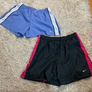 Nike running shorts (2 pair) size M
